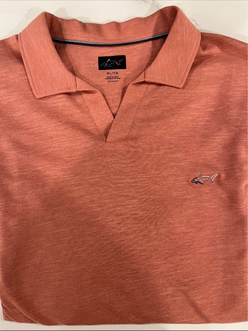 Greg Norman JOHNNY COLLAR POLO Clay Color XL
